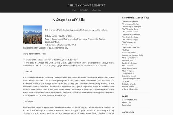 chileangovernment.cl site used Stock