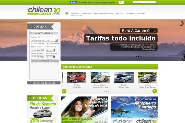 chileanrentacar.cl site used Grandcarrental