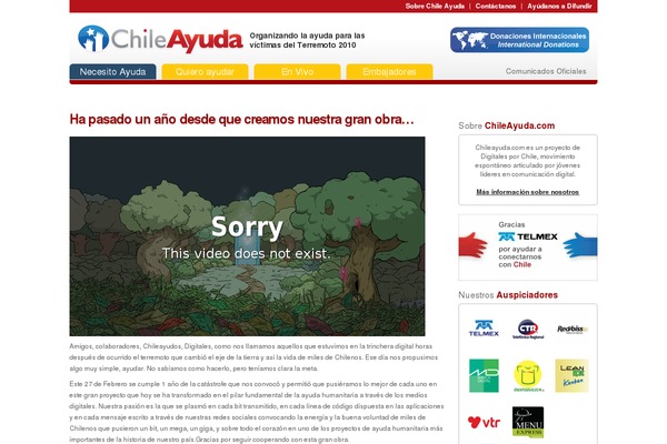 chileayuda.com site used Chileayuda