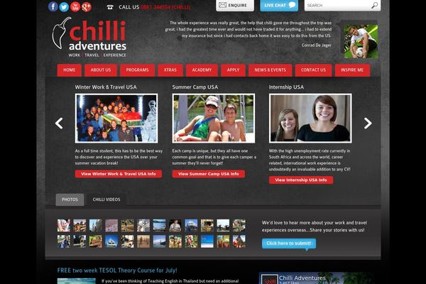 chilliadventures.com site used Chilli