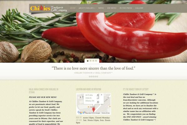 MyCuisine theme site design template sample