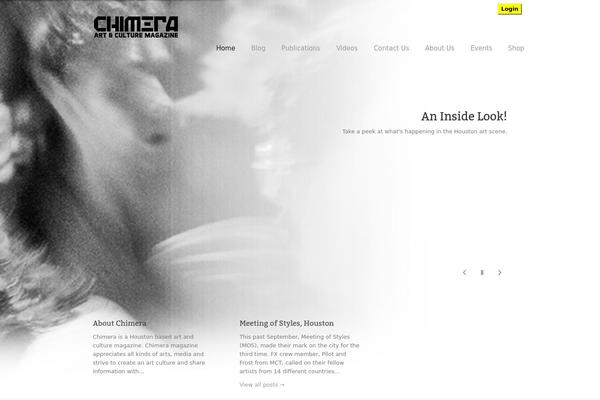 chimerartmag.com site used Glimpse