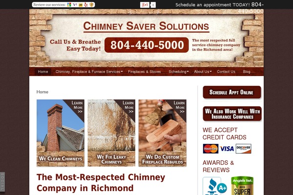 chimneysaversolutions.com site used Goboom