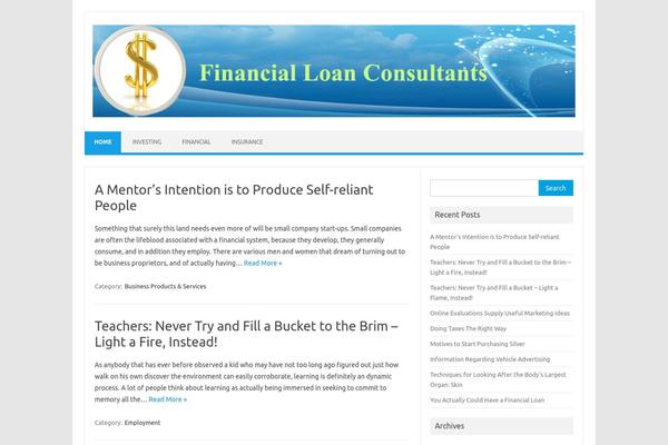 WordPress website example screenshot