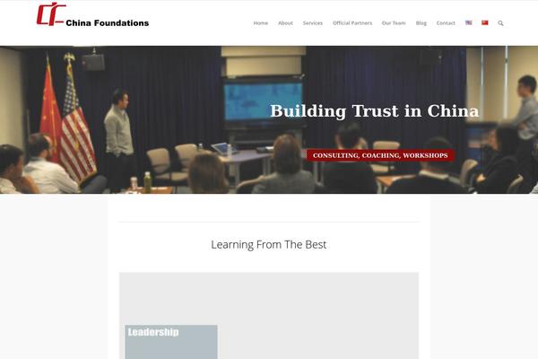 Enfold theme site design template sample
