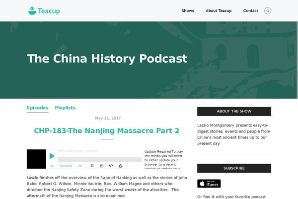 chinahistorypodcast.com site used Cookie
