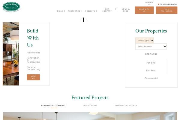 chinburg theme websites examples