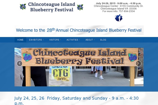 chincoteagueblueberryfestival.com site used Primopro