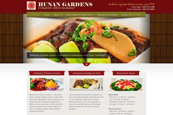 The Restaurant theme site design template sample