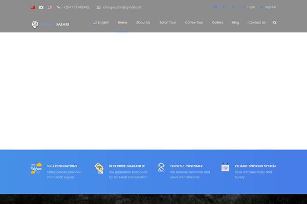 chingusafari.com site used TravelTour