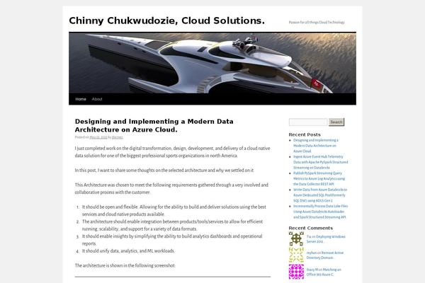 WordPress website example screenshot