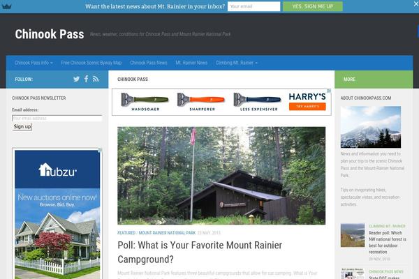Hueman theme site design template sample