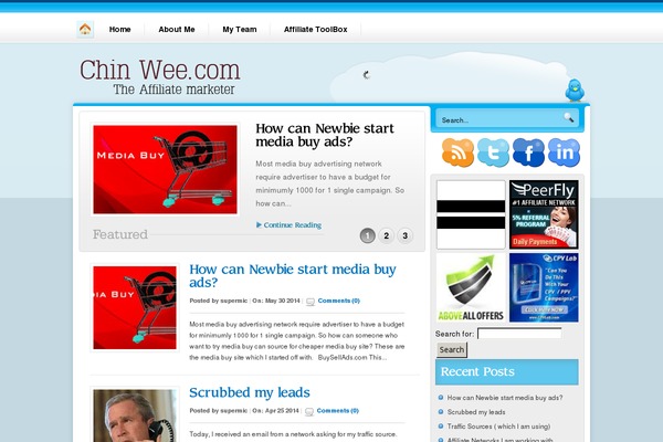 WordPress website example screenshot