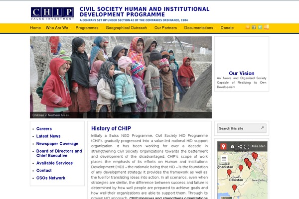 chip-pk.org site used Arras Theme