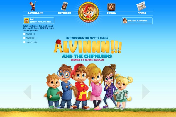 chipmunks.com site used Alvin