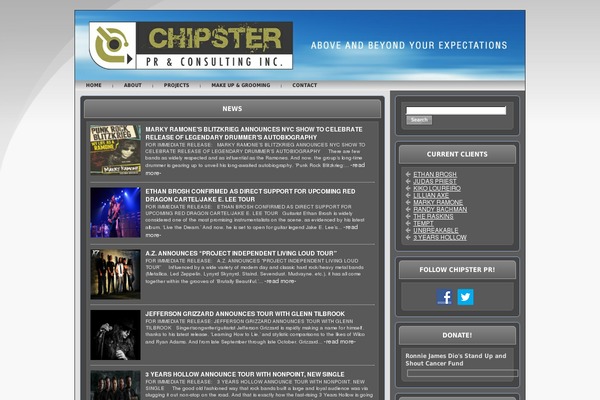 WordPress website example screenshot