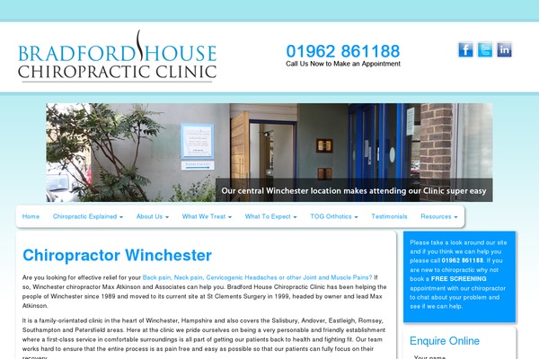 chiropractic-clinic.com site used Blankrightsidebar