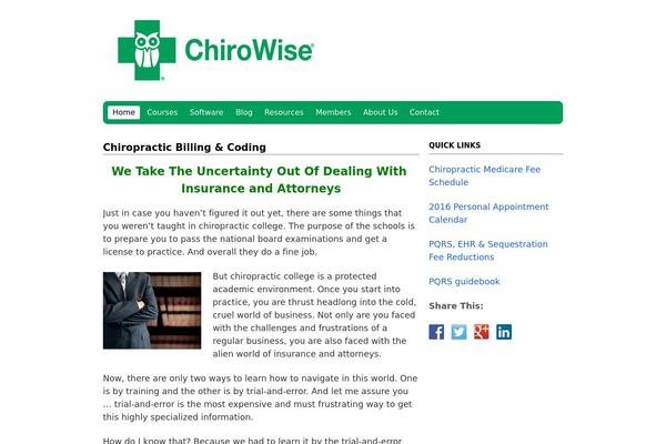 chirowise.com site used Blank-theme