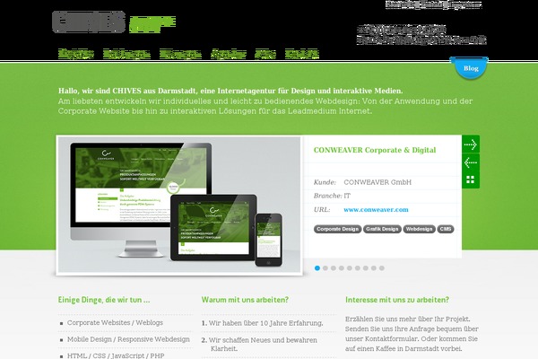 chives.de site used Chives-theme