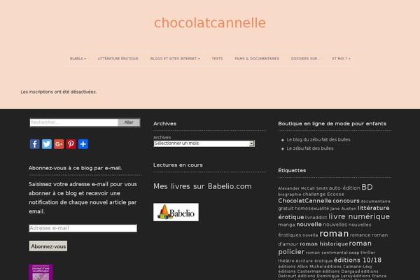 chocolatcannelle.fr site used Actuate