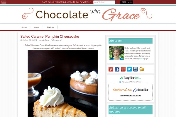 chocolatewithgrace.com site used Barefeetinthekitchen-2020