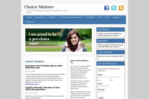 choicematters.org site used Liberty-child