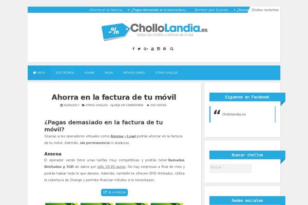 chollolandia.es site used Blogghiamo-pro