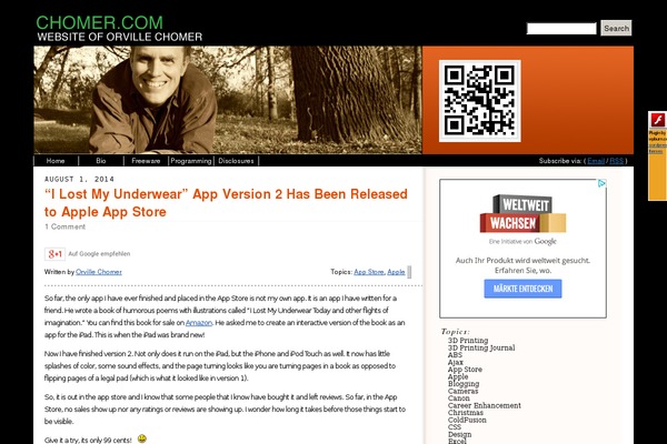 WordPress website example screenshot