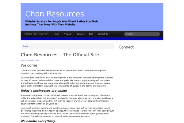 WordPress website example screenshot