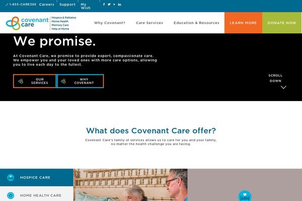 Covenant theme site design template sample