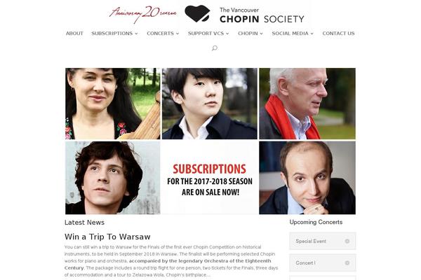 chopinsociety.org site used Chopin