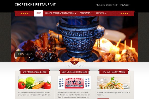 The Restaurant theme site design template sample