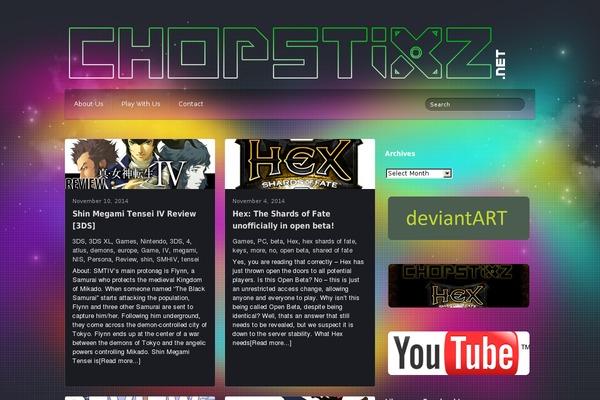 chopstixz.net site used Wp_indigamer5-v1.3