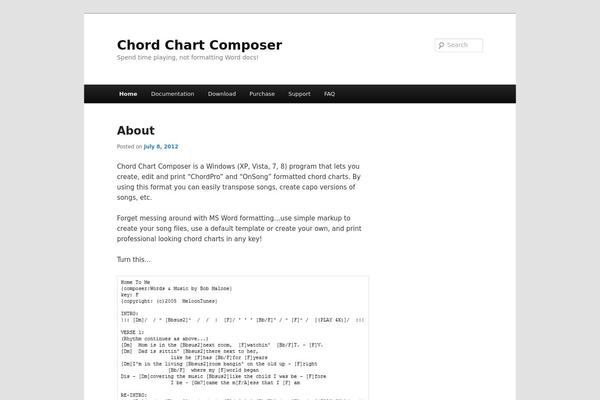 WordPress website example screenshot