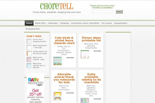 choretell.com site used Magnificent