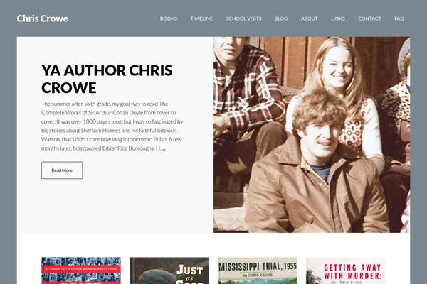 chriscrowe.com site used Author Pro