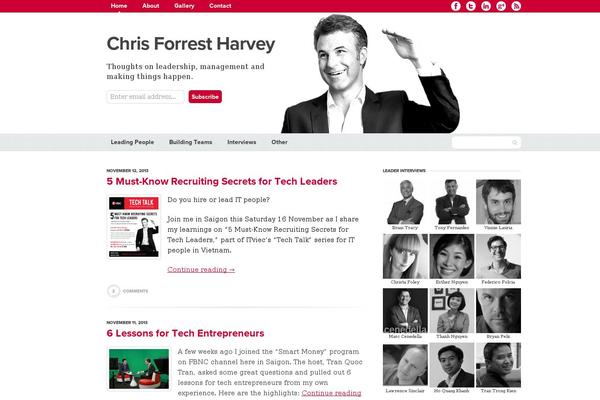 chrisfharvey.com site used Chrisharvey