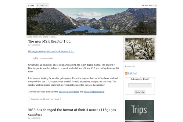 WordPress website example screenshot