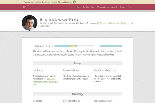 chrisplaneta.com site used Chrisplanetav5