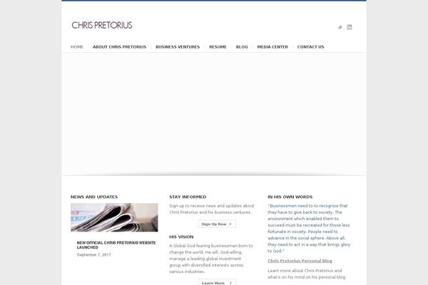 chrispretorius.com site used Chrisp