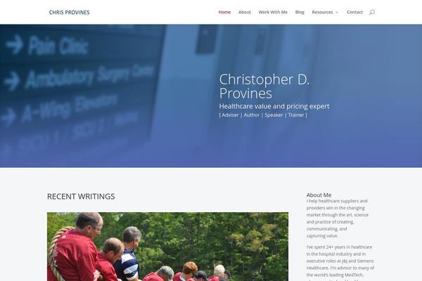 Divi theme site design template sample