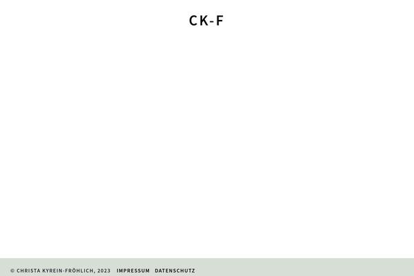 christakyreinfroehlich.de site used Ckf