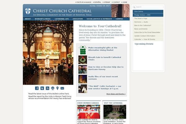 christchurchcathedral.org site used Ccccustom