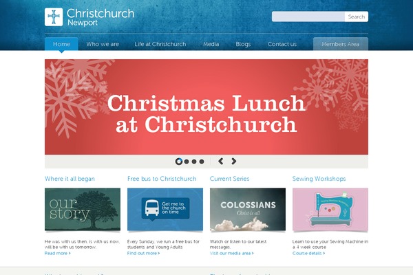 christchurchnewport.org site used Christchurch