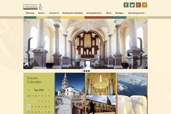 Christchurch theme site design template sample