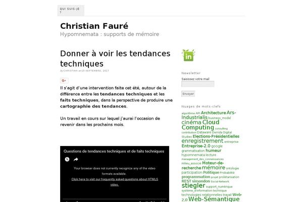 christian-faure.net site used Thesis 1.8
