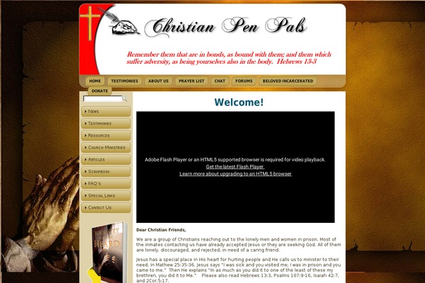 christianpenpals2 theme websites examples