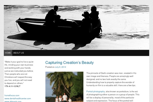 WordPress website example screenshot