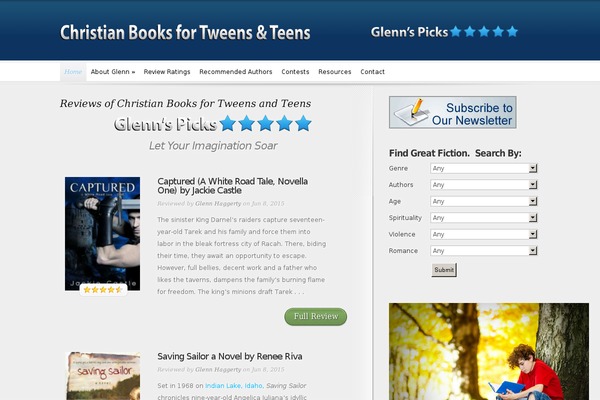 christianbooksfortweensandteens.com site used Inreview-child-theme