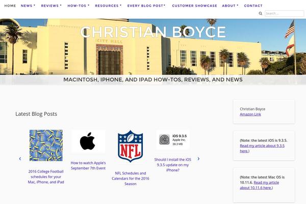 WordPress website example screenshot